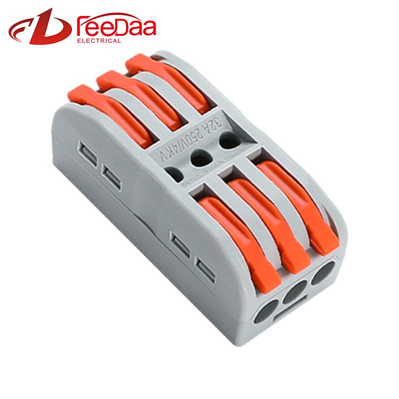 Fast Wire Cable Connectors 3 in 3 out UTJ13-233
